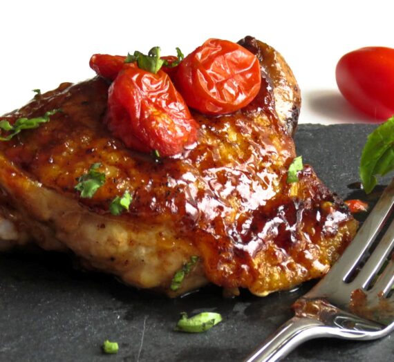 Balsamic Glazed Chicken with Roasted Tomatoes